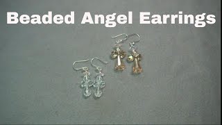 How To Make Stunning Crystal Angel Earrings In This Step-by-step Tutorial! #easyjewelry