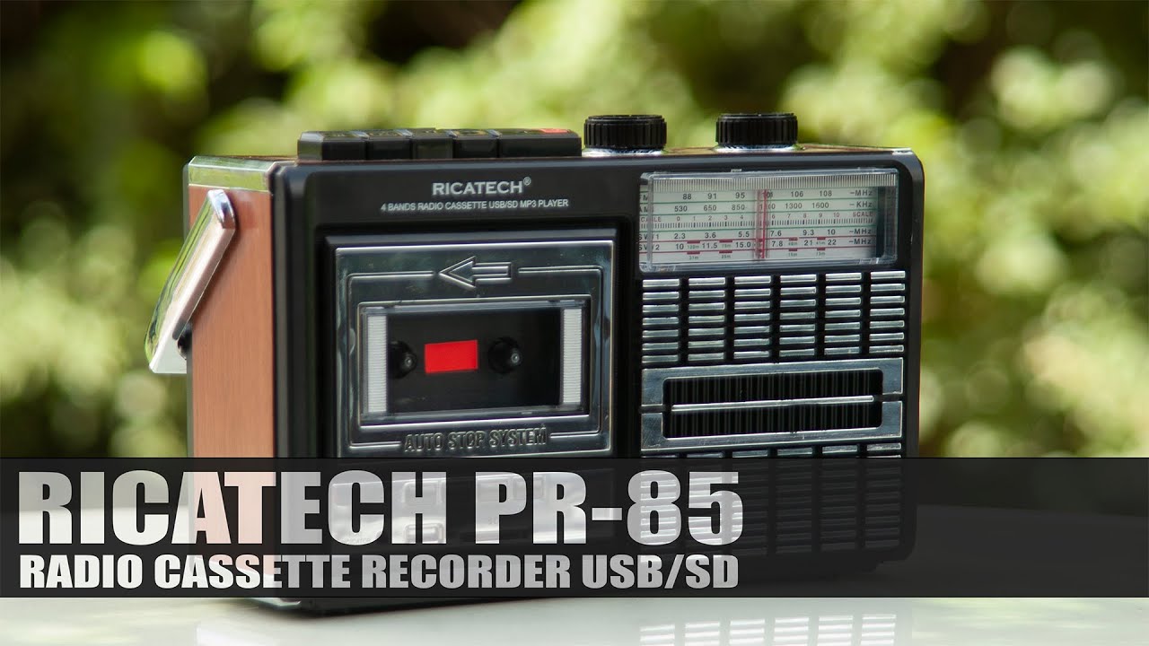 liberaal worm satire Ricatech PR-85 Radio Cassette Recorder USB/SD - Review and opinion - YouTube