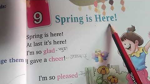 class first subject English Reader chapter 9