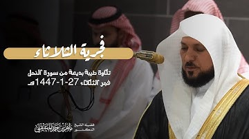 تلاوة طيّبة بديعة لفواتح سورة النحل 1-32 للشيخ د.⁧ #ماهر_المعيقلي⁩| فجر الثلاثاء 27-1-1447هـ
