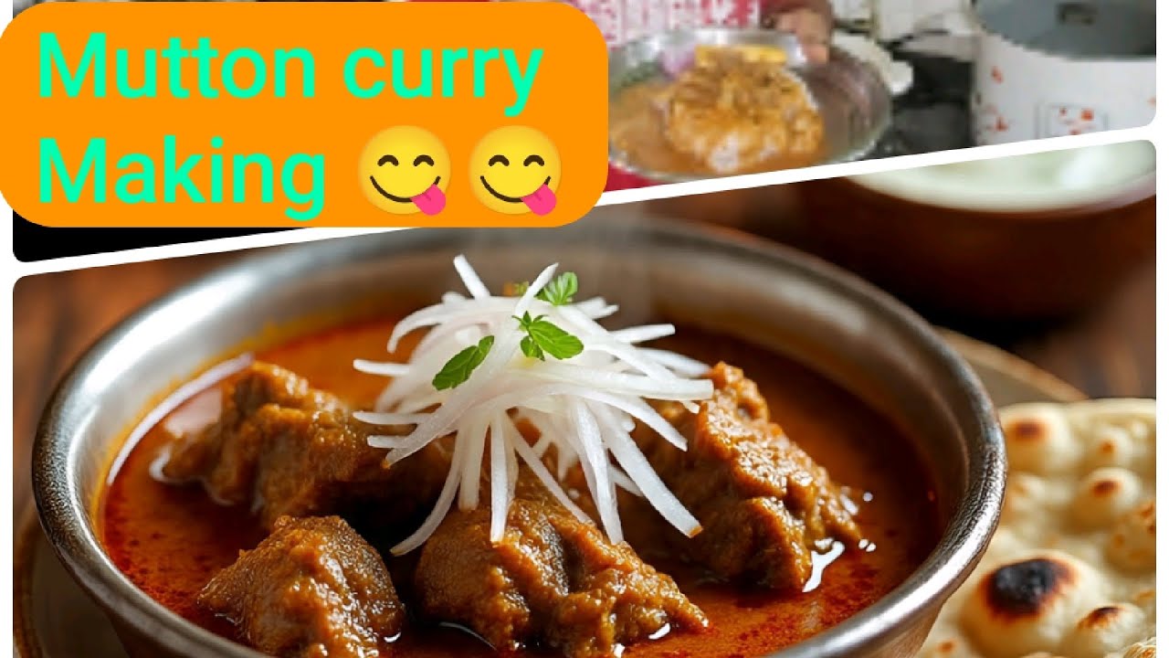 Mutton curry making 😋😋