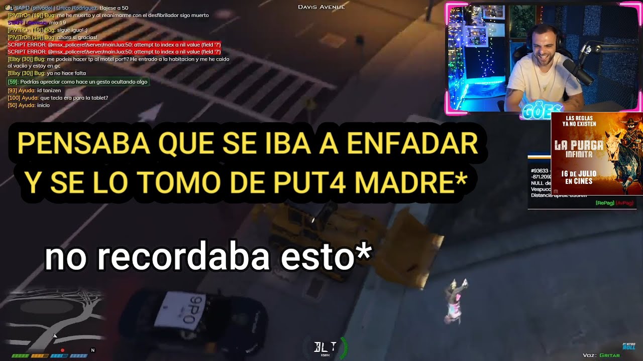 GOES REACCION A CUANDO PADILLA TIRO A PITT DEL PUENT3 🤣
