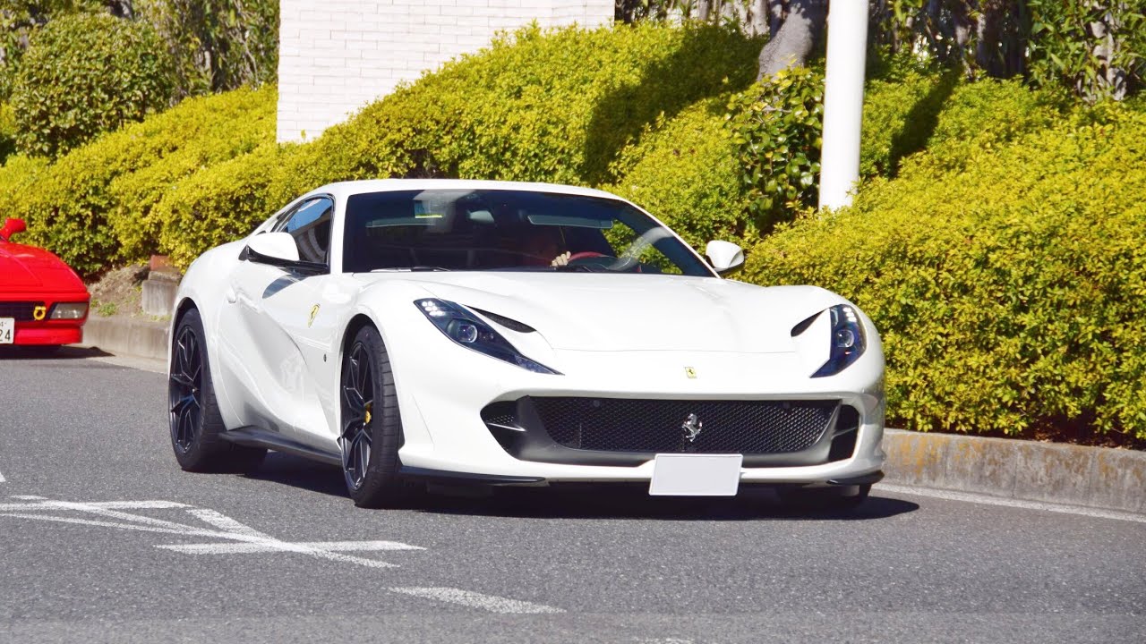 【大黒PA】新型812が3台❗️ いろんなフェラーリ加速サウンド Ferrari's sound in Japan. 812superfast, F12TDF, 488, 355 and more