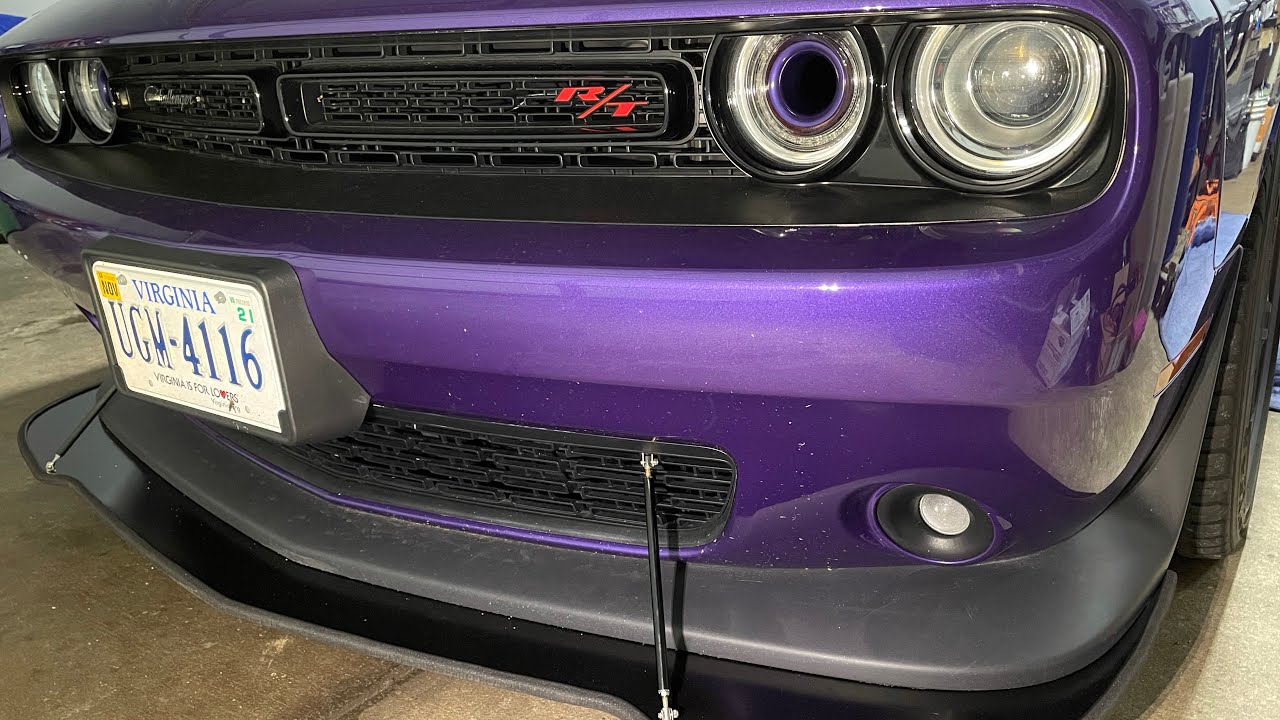 Front Splitter Installation 2016 Dodge Challenger front splitter install - YouTube
