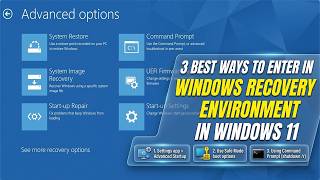 How to Open Advanced Options in Windows 10 &amp; 11 | Boot into Recovery Mode (WinRE Fix)