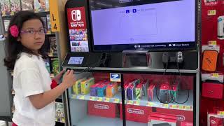 Playing Nintendo Switch At Walmart
