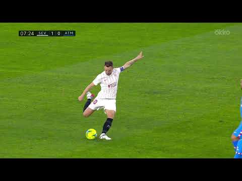 Невероятный гол Ивана Ракитича в матче Севилья — Атлетико Мадрид