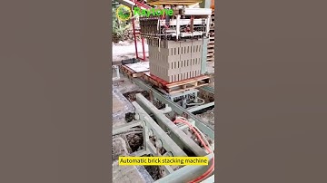 Automatic brick stacking machine #brickmachine #machine#block