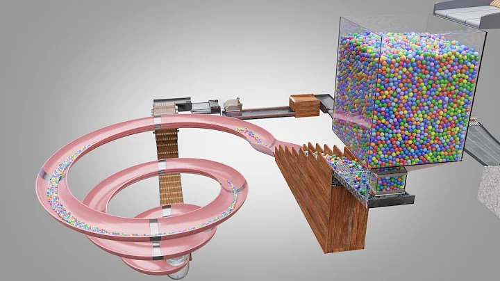 20,000 Colorful Balls Marble Run Loop animation V26