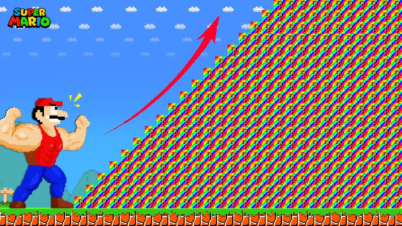 Can Mario Collect 1.000.000  Rainbow Item Blocks in New Super Mario Bros Wii?