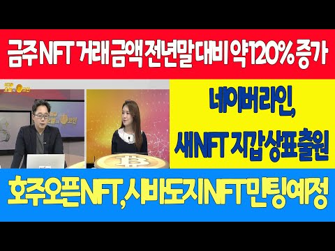 금주 NFT 거래 금액 전년말 대비 약 120% 증가/<strong>네이버</strong> <strong>라인</strong>,새 NFT  지갑 상표 출원/호주오픈 NFT, 시바도지 NFT 민팅 예정