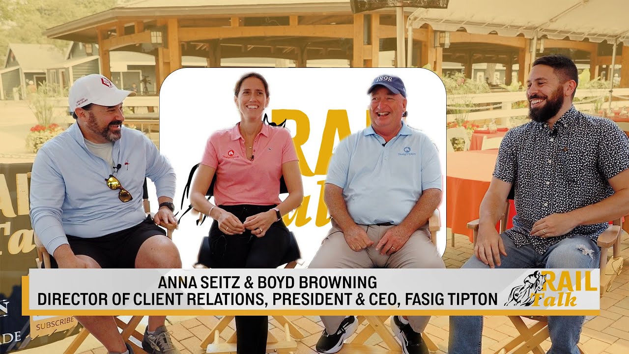 Anna Seitz and Boyd Browning of Fasig Tipton