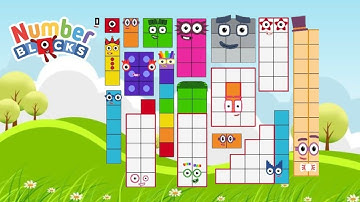 Numberblocks World #3 - Meet Numberblocks 21-30 and Learn How to Trace Their Numerals | BlueZoo Game