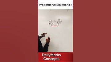Solving Propotional Equations #fast #fsa#gcse #dellymathsconcepts #cxcmaths #algebra1