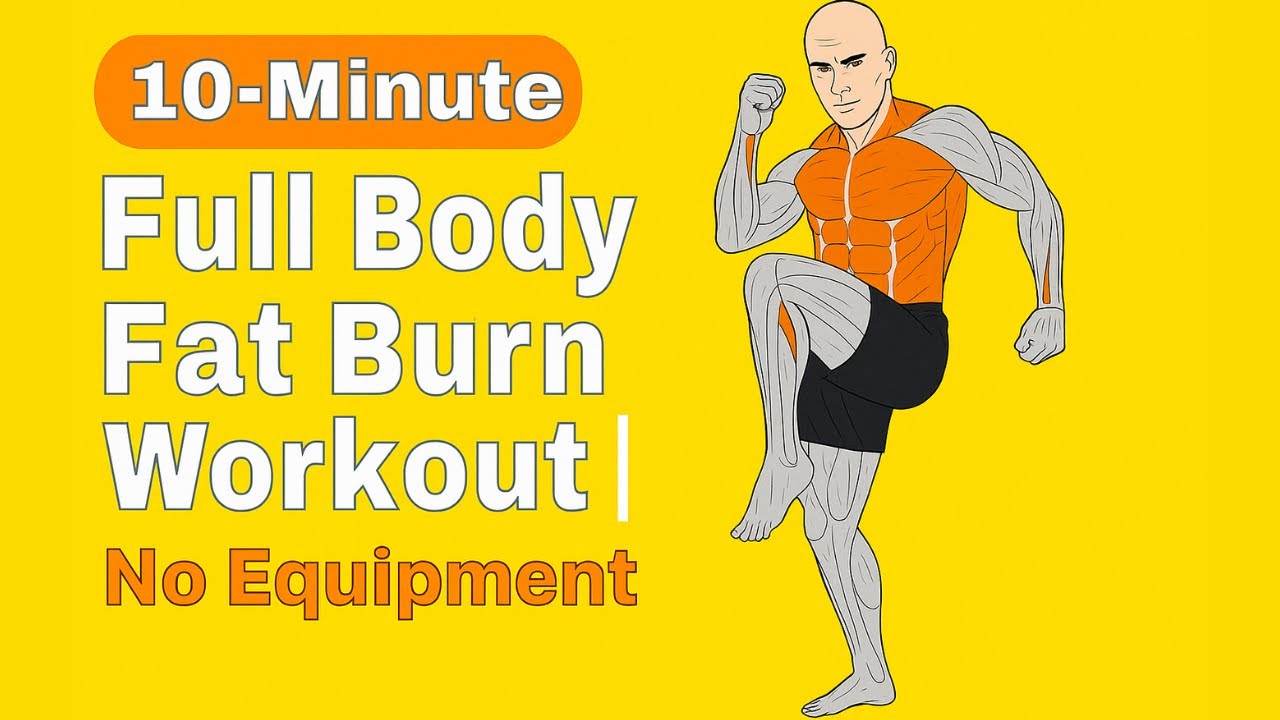 10-Minute Full Body Fat Burn | No Equipment Home Workout for Beginners ...