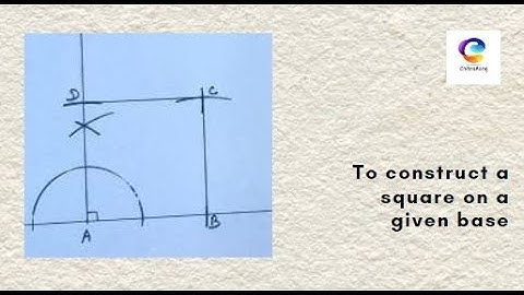 #12 Elementary Plane Geometry | Construct square when side is given | ChitraRang Fine Art Academy
