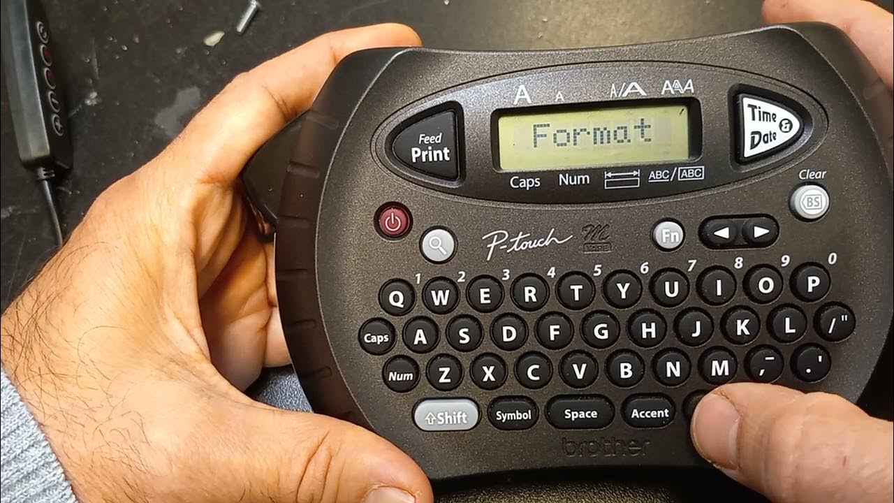 How to adjust the format of the time and date on ptouch label maker