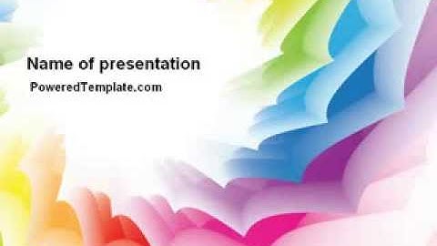 Design Materials PowerPoint Template by PoweredTemplate.com