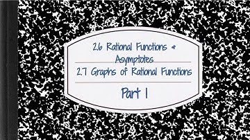 2.6/2.7 Part 1 Graphing Rational Functions