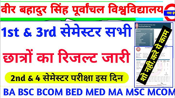 Vbspu News Today|Vbspu Result 2023|Vbspu Result 2023 Ba 1st Semester|Vbspu Bed 1st Sem Result 2023