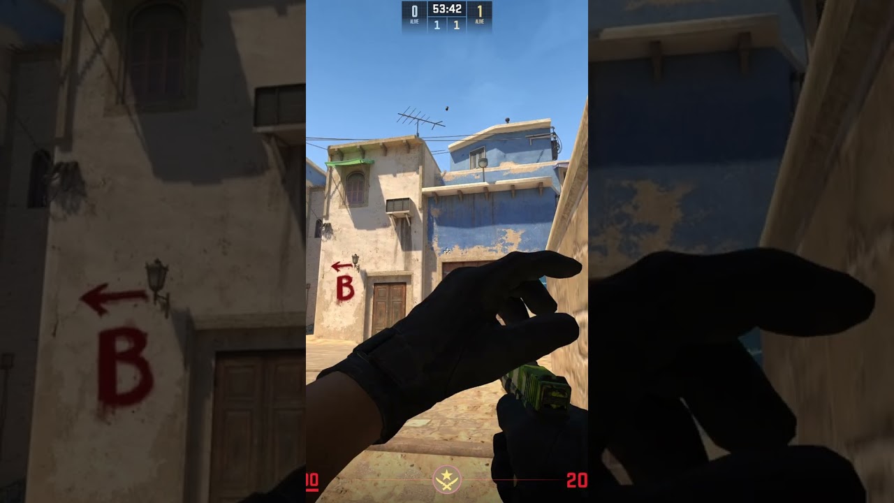 CS2 Mirage T Ramp Smoke From CT Spawn