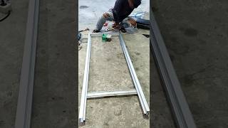 Kusen pintu dari baja ringan kanal c #woodworking #diy #bajaringan