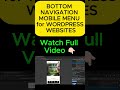 STOP Using Old MENUS! #elementorpro #wordpresstutorial #wordpress #elementortutorial #elementor