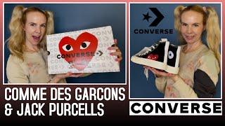 CONVERSE Comme des Garcons High Top REVIEW & TRYON + Jack Purcells w/Kensie