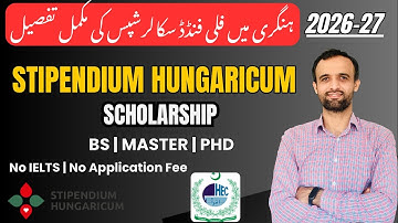 Stipendium Hungaricum Scholarship 2026 for BS, MS, PhD | Complete Step by Step Guide