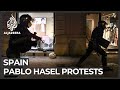 Another Night Of Protests In Barcelona Over The Nine-Month Sentence Of Pablo Hasel