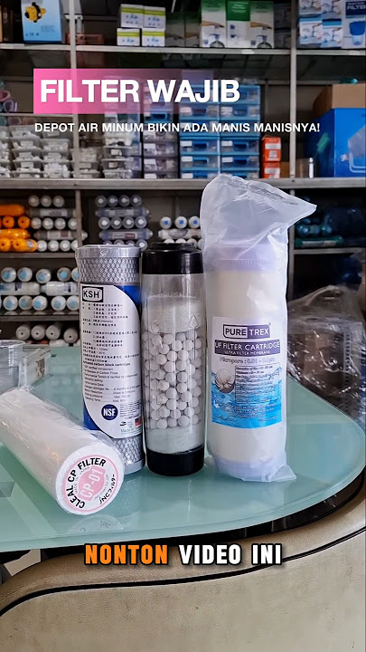 The secret of filters for drinking water depots