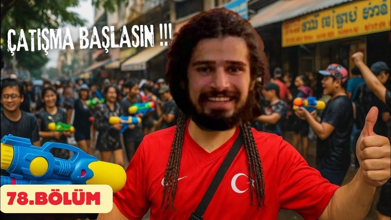 ANTEPLİYE KARŞI KAMBOÇYALILAR  ÇATIŞMASI | AMAZING SONGKRAN FESTİVAL PHNOM PENH CAMBODİA | 2025