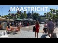4k Walking Tour - Maastricht Historic City Center - Netherlands - (60fps)