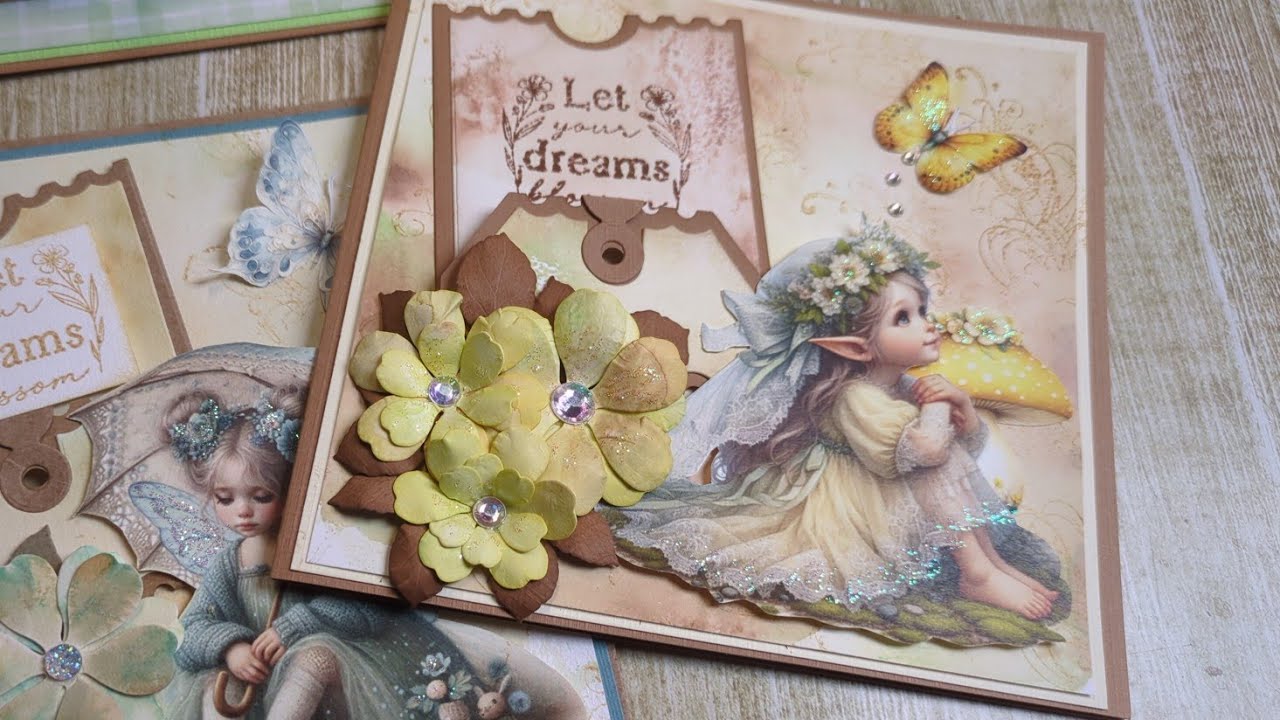 Marianne Design - Art Journaling - Spring set by Fairybells - Studio light ticket die - Video 181