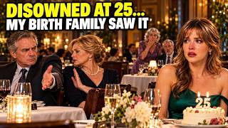 My Parents Disowned Me at My 25th Birthday… They Had No Idea My Birth Family Was Three Tables Away