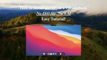 How to Install macOS on a Chromebook (No ISO image, and no VM required!)