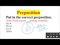 Preposition Exercise | Most Important 25 Fixed Prepositions in English Grammar