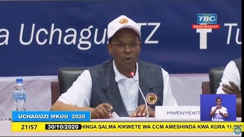 NEC IKIMTANGAZA MSHINDI WA KITI CHA URAIS TANZANIA