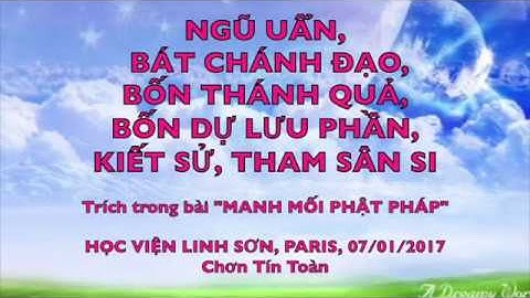 A014- Ngũ Uẩn, Kiết Sử, Tham Sân Si, Bát Chánh Đạo, Tứ Thánh Quả - Chơn Tín Toàn