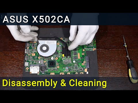 Asus X502CA Disassembly, Fan Cleaning, and Thermal Paste Replacement Guide