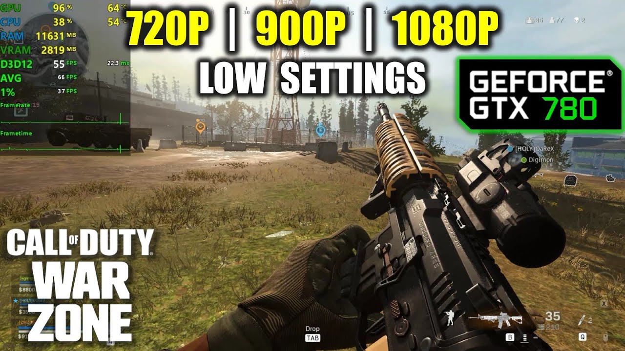 GTX 780 | Call of Duty: Warzone - Battle Royale - 1080p, 900p, 720p