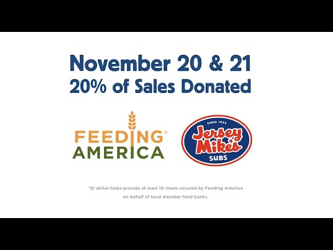 Jersey Mike's Restaurants TV Commercial Feeding America November 2021