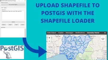 UPLOAD SHAPEFILE TO POSTGIS WITH THE SHAPEFILE LOADER