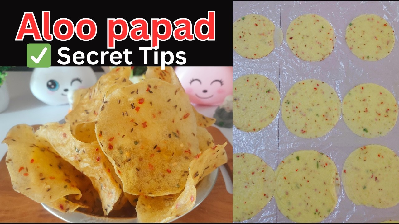 Aloo papad | आलू के पापड़ | आलू पापड़ बनाने का तरीका । Potato papad recipe