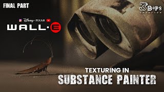 Wall-E Robot Texturing in Substance Painter | Final Part Tutorial | #shortvideo  #3dtexturing