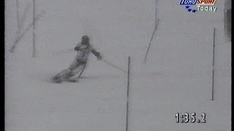Thomas Stangassinger wins slalom (Shiga Kogen 1997)