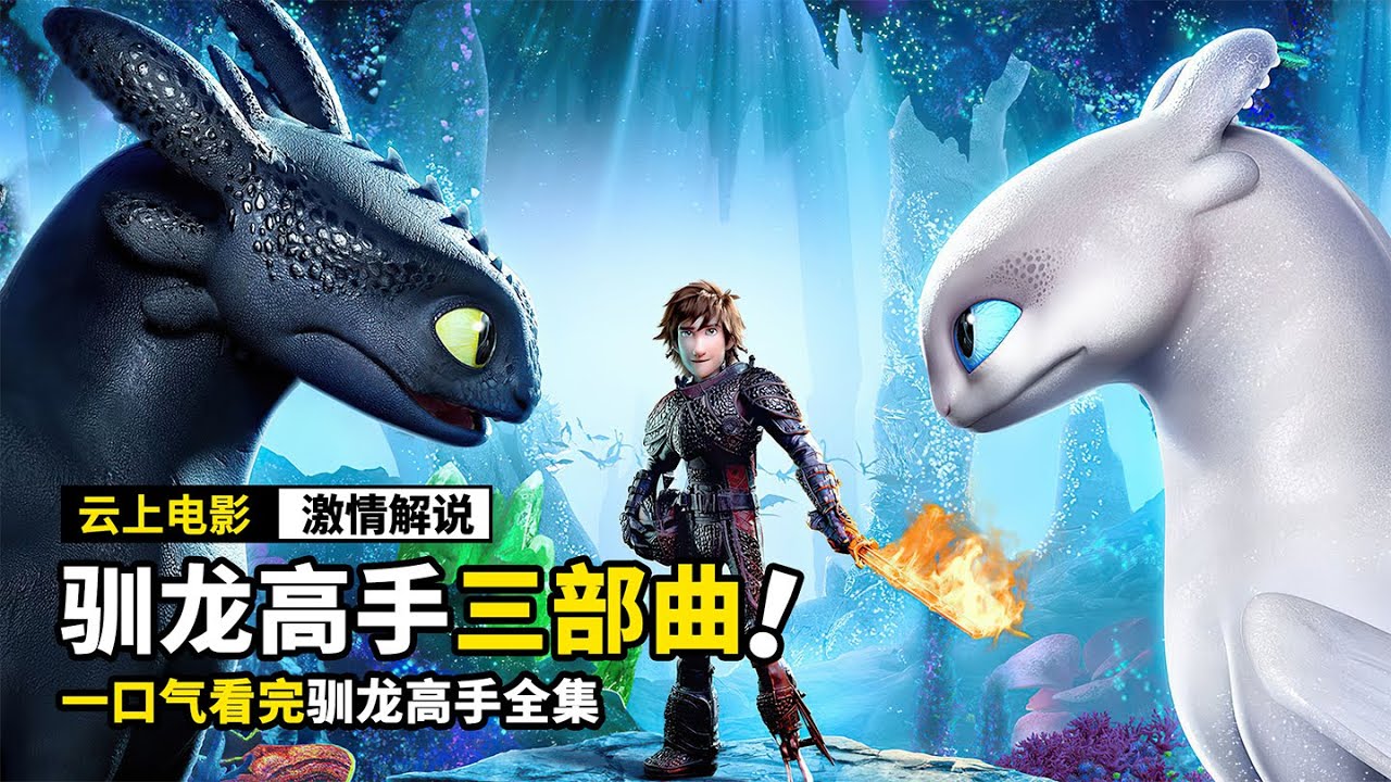 一口气看完《驯龙高手》1-3全集，废柴男孩逆袭，成为龙王的主人！！！