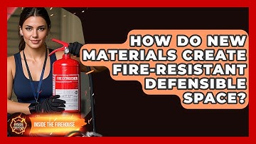 How Do New Materials Create Fire-resistant Defensible Space? - Inside the Firehouse
