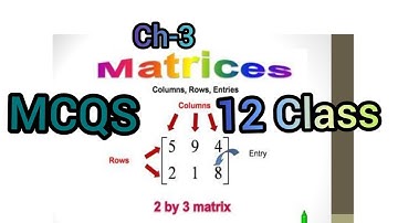 12th Class.Ch-3( Matrices) .Part-1 By Neeraj Sharma #pseb#cbse#mcqs