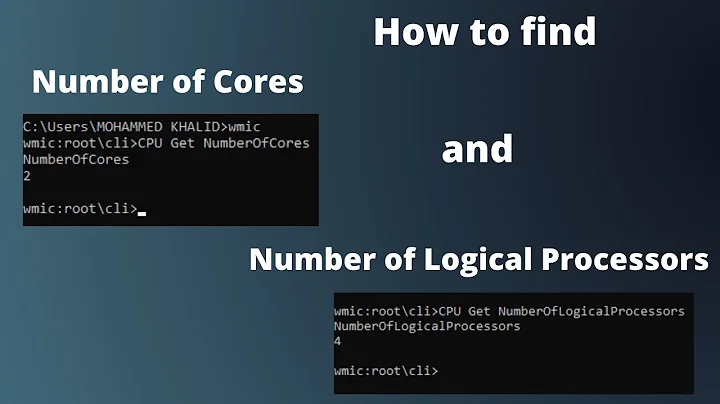 How to find the number of cores | Number of logical processors | Windows users | #cores #processors